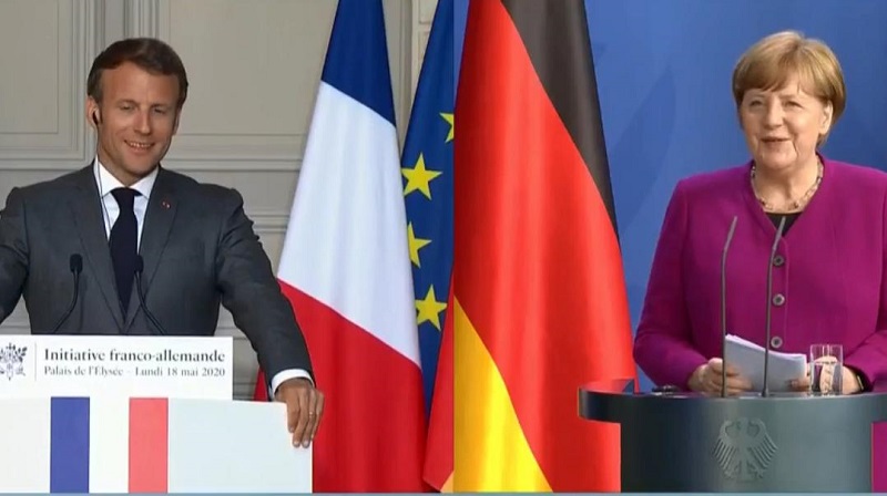 Europe-Angela-Merkel-et-Emmanuel-Macron-proposent-un-plan-commun-de-328-mille-milliards-de-FCFA-pour-sortir-de-la-crise