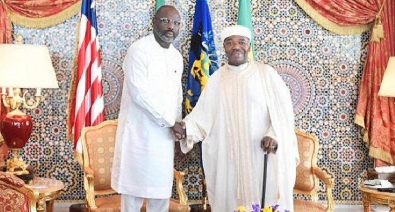 Gabon-Liberia-George-Weah-prend-conseil-chez-Ali-Bongo