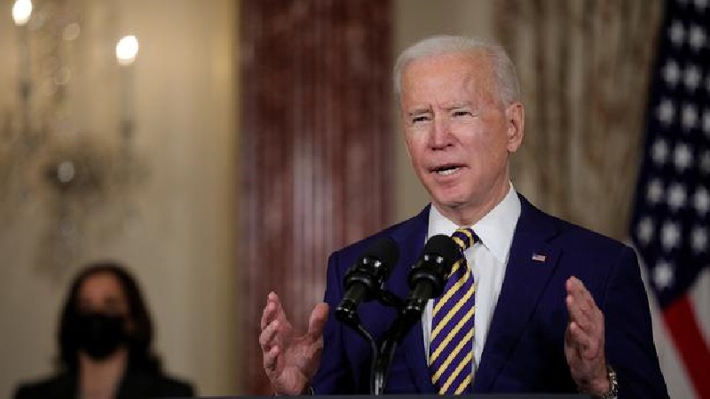 U.S. President Joe Biden visits the State Department in Washington