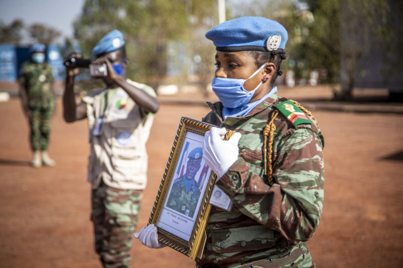 Minusma cérémonie d'hommage au soldat togolais