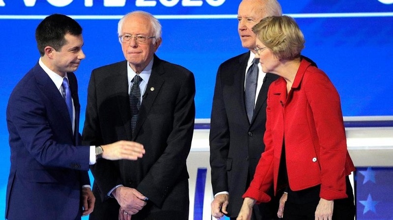Primaire-democrate-Bernie-Sanders-en-tete-suivi-de-pres-par-Pete-Buttigieg-dans-le-New-Hampshire-Joe-Biden-en-perdition