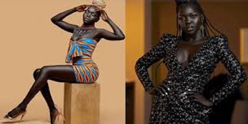 Records-Guinness-la-reine-des-tenebres-qui-est-Nyakim-Gatwech-la-fille-a-la-peau-la-plus-sombre