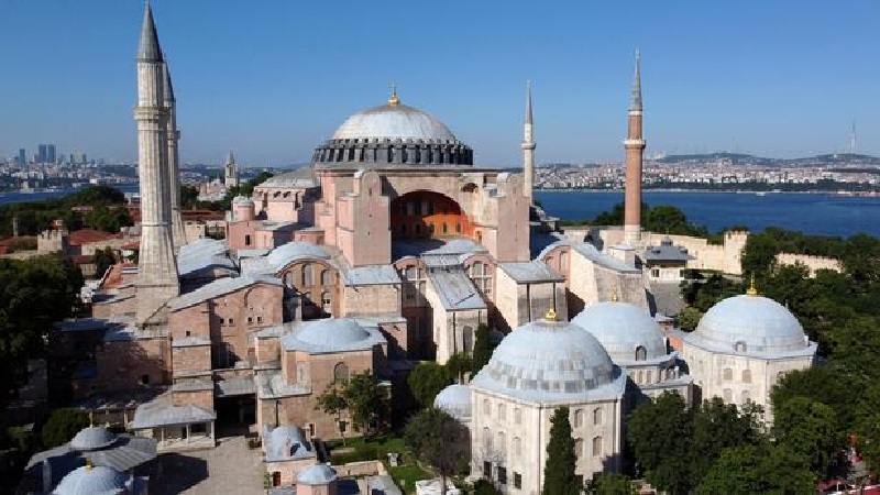 FILE PHOTO: Byzantine-era monument of Hagia Sophia or Ayasofya is seen in Istanbul