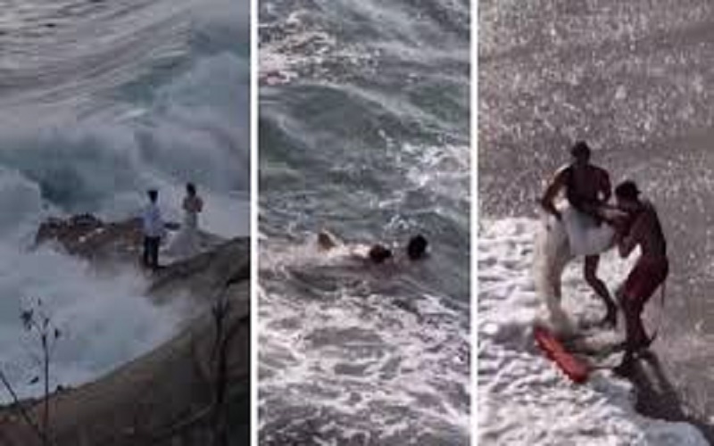 Un-couple-de-jeunes-maries-emporte-par-les-eaux-en-pleine-seance-photo-Video