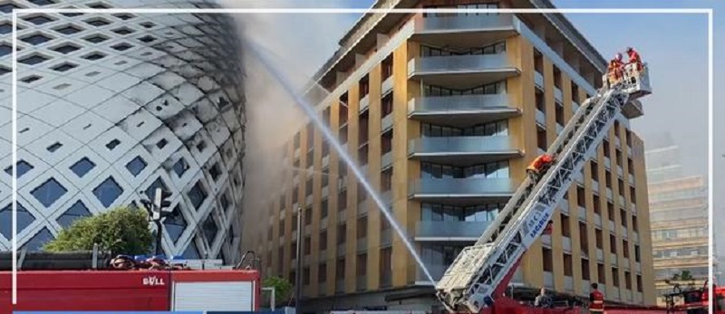 Un-nouvel-incendie-a-Beyrouth-un-quartier-commercant-touche-video
