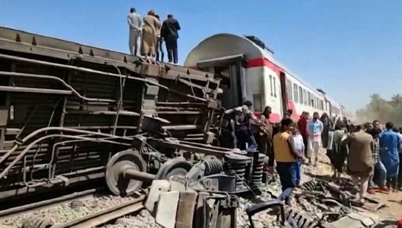 Egypte au moins 32 morts dans un accident de train