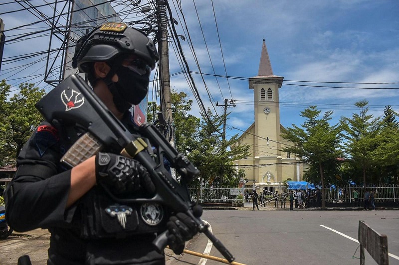 Indonésie une explosion à bombe près d'une cathédrale ce dimanche 28 mars