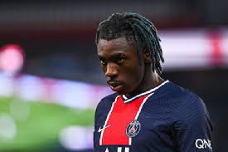 PSG  coup dur pour Moïse Kean