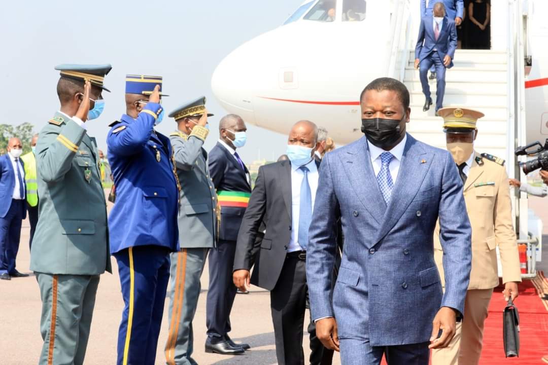 Togo Congo Faure Gnassingbé à la cérémonie d'investiture de Denis Sassou Nguesso