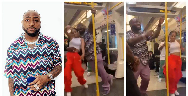 Cette vidéo de Davido en train de danser avec une inconnue dans un train fait le buzz