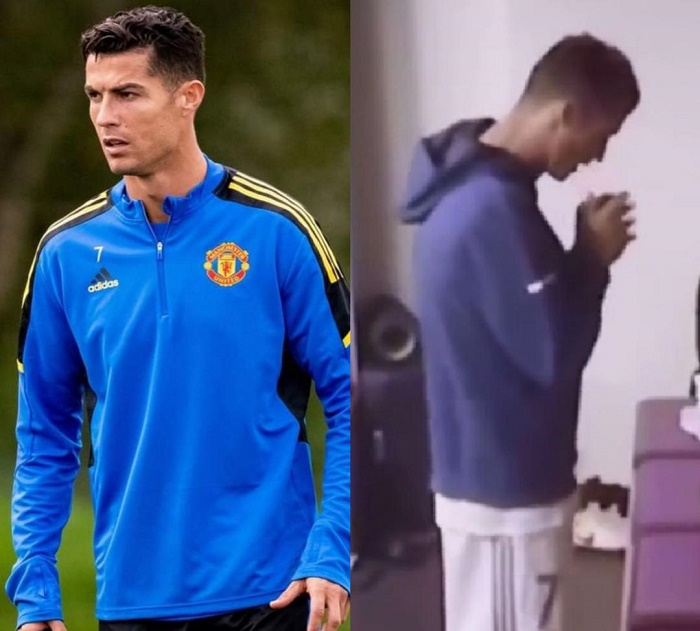 Cristiano Ronaldo : ''Énorme scandale'', gri-gri en main, le footballeur filmé en train de faire des incantations dans les vestiaires (vidéo)