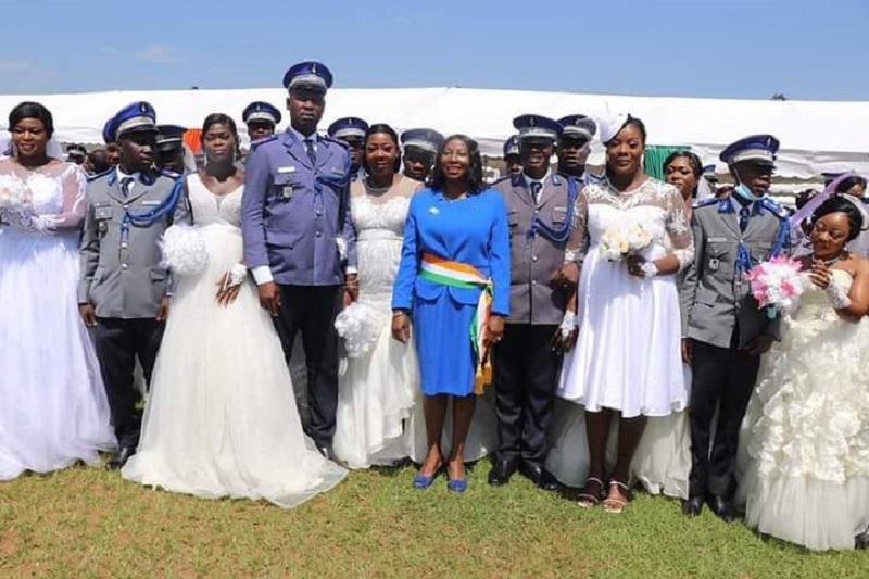 Mariage des gendarmes Cote d'Ivoire