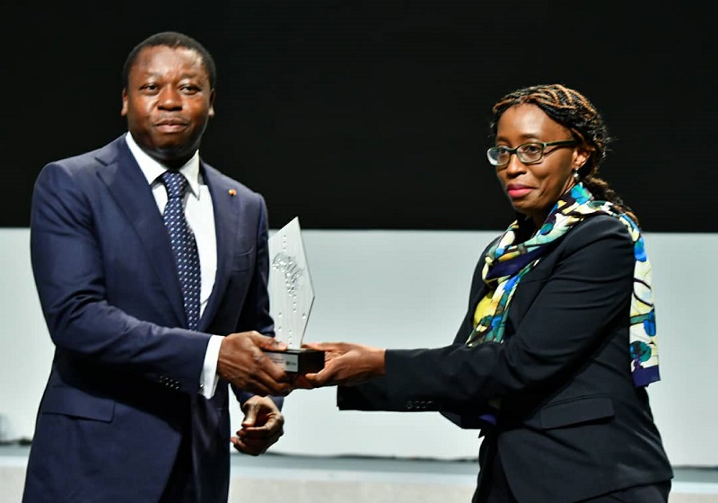 Togo Faure Gnassingbé reçoit la distinction de champion d'Afrique de la Cybersécurité