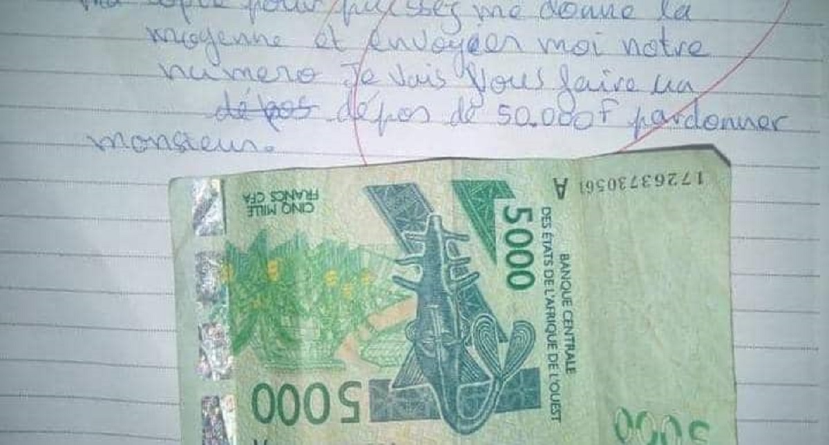 1BEPC 2022 Corruption des billets de banque retrouvés dans des copies avec un message destiné aux correcteurs (photos)