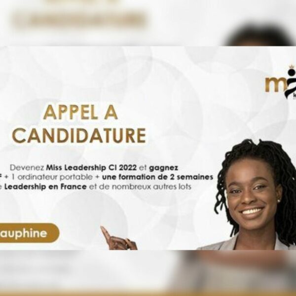 Miss leadership Côte d'Ivoire 8 millions de FCFA pour la Miss et son projet..., voici comment postuler (2)