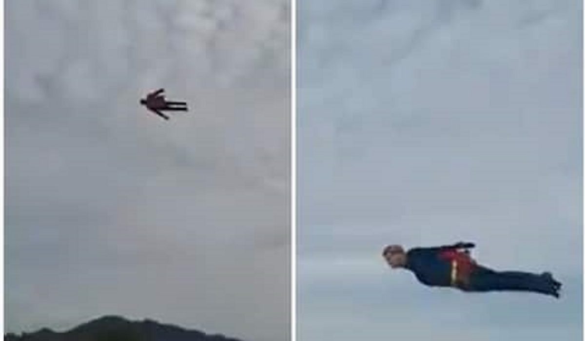 (Vidéo) Un 'Superman' survole le ciel et surprend la toile