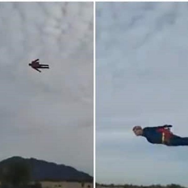 (Vidéo) Un 'Superman' survole le ciel et surprend la toile