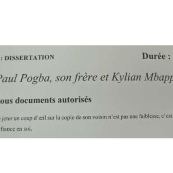 Paul Pogba, son frère et Kylian Mbappé ; ce sujet de dissertation proposé aux étudiants fait jaser