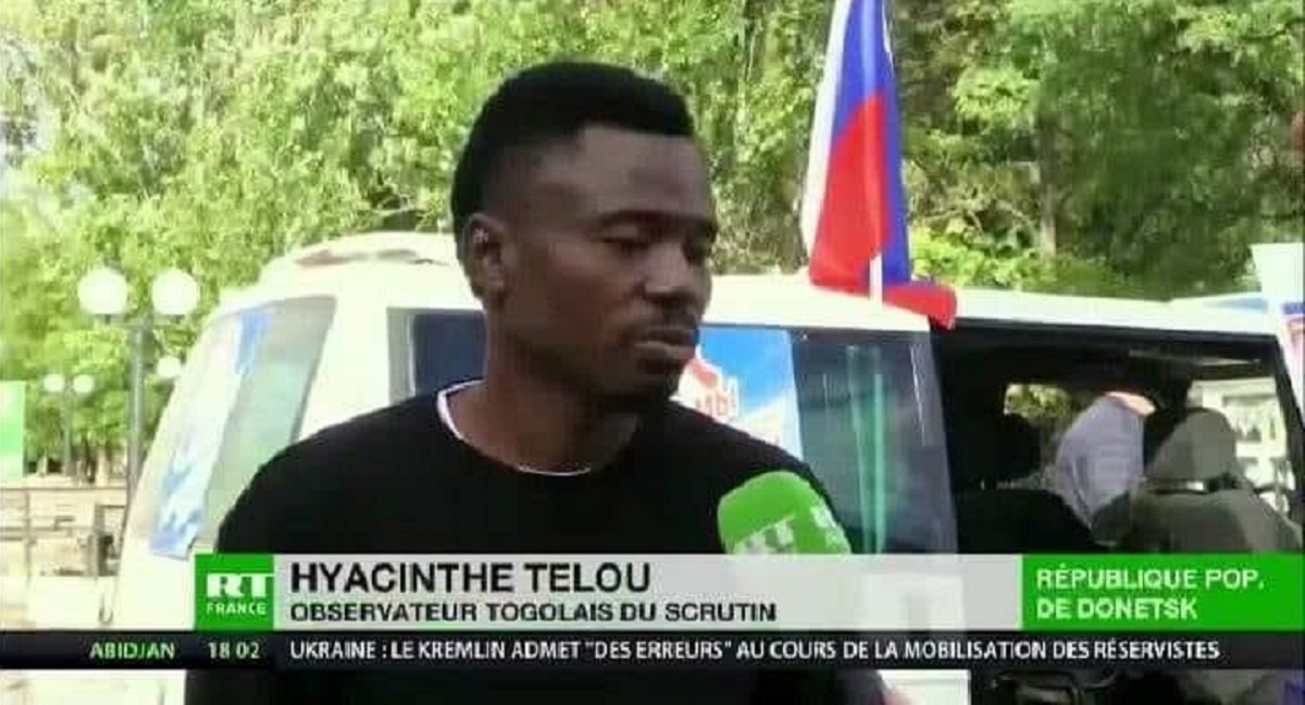 Référendum d’annexion Qui est Hyacinthe Telou, l’observateur togolais présent à Donetsk en Ukraine