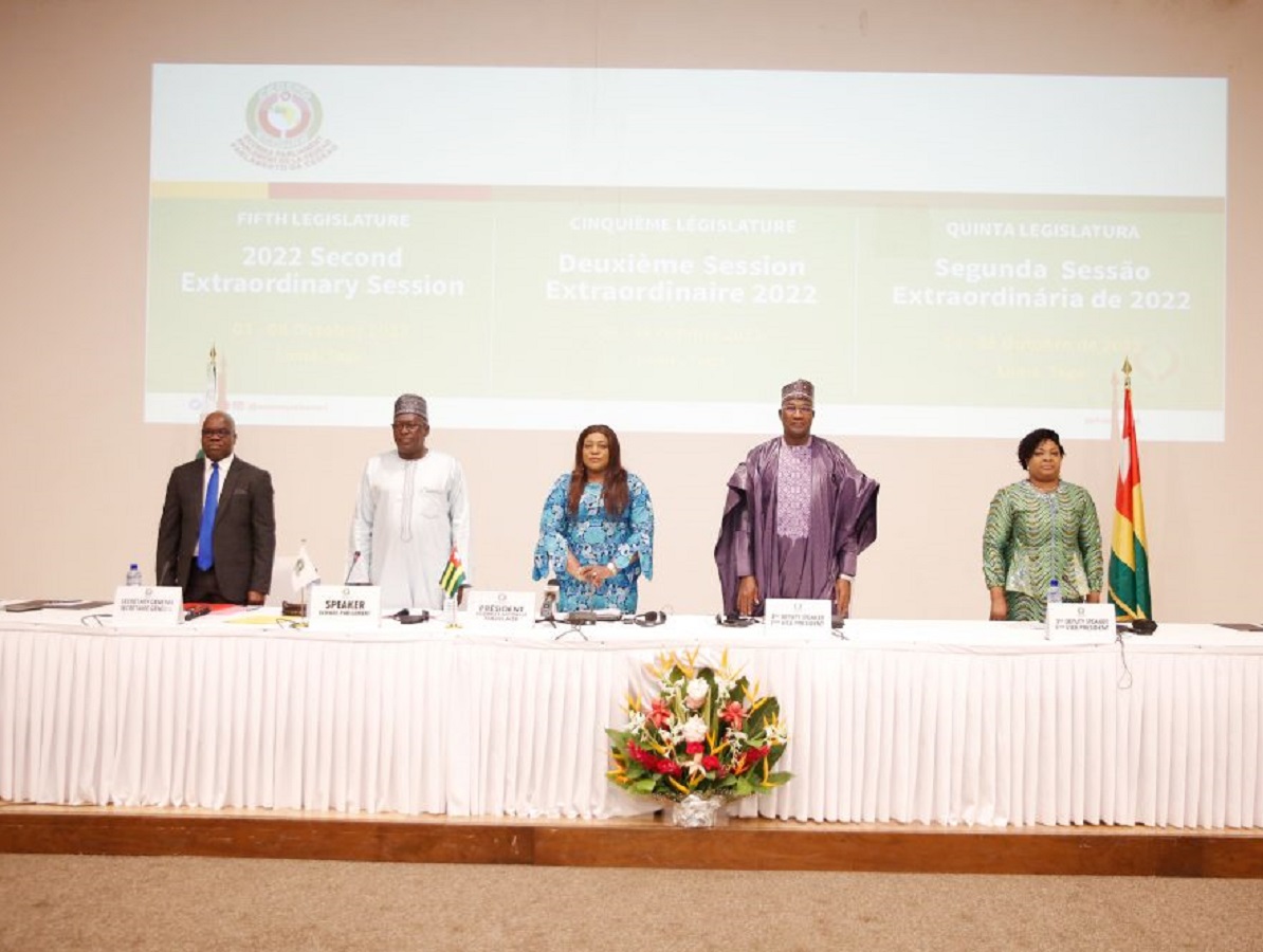 Le Parlement de la CEDEAO en session extraordinaire à Lomé