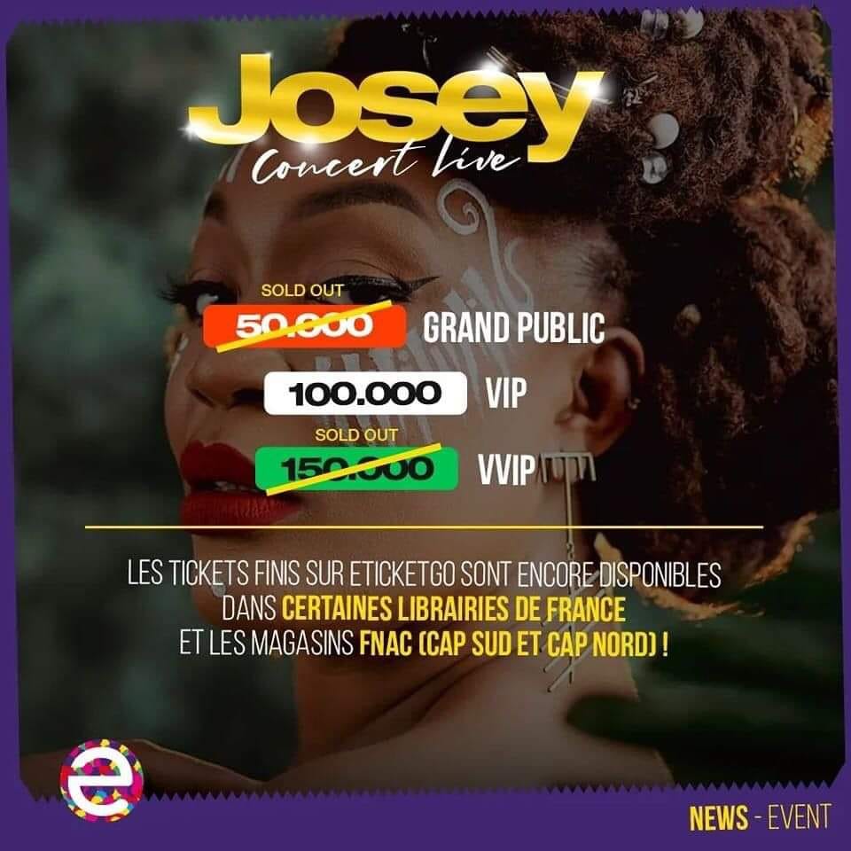 Concert De Josey : Mauvaise Nouvelle Pour Les Fans De La Diva (photo ...