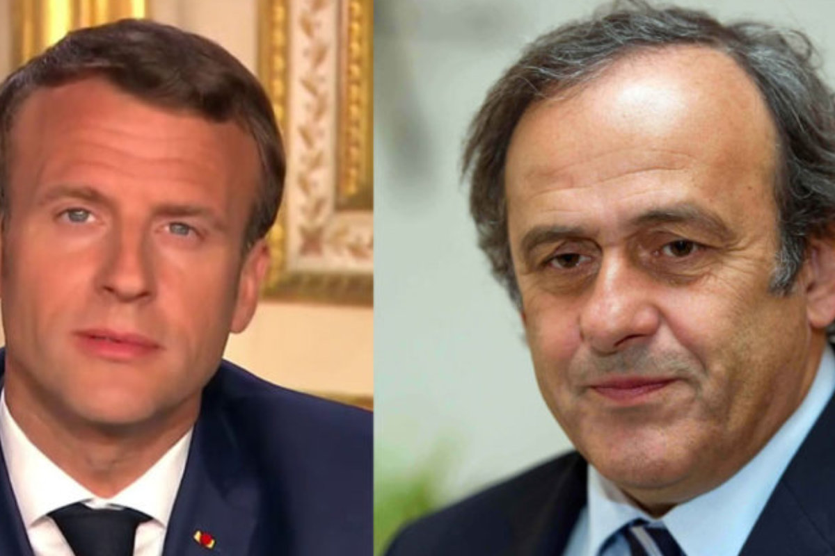 Mondial 2022 Invité par Emmanuel Macron Platini finale