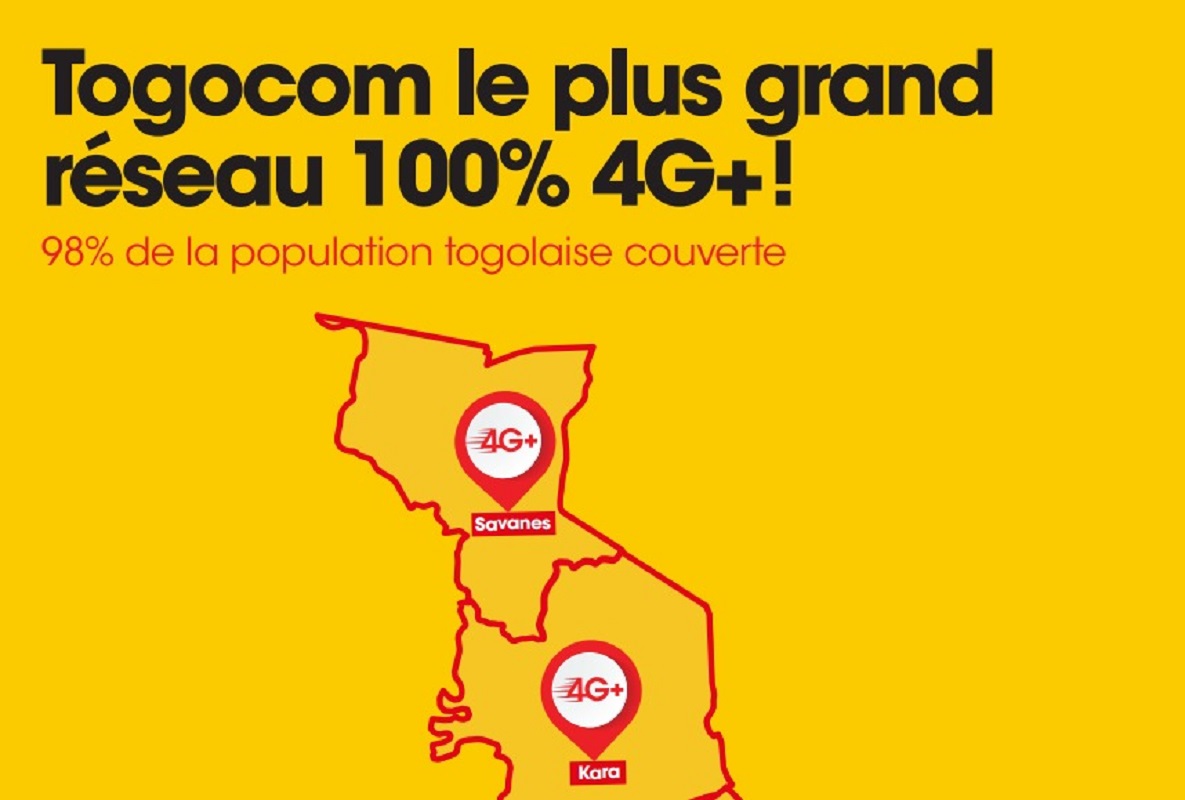 Togo Togocom, le plus grand réseau 100% 4G+