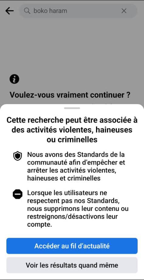 Boko Haram Facebook