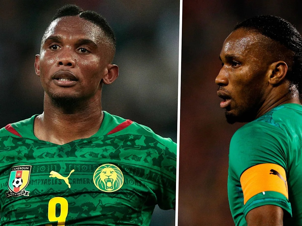 Samuel Eto'o Didier Drogba Claude Leroy