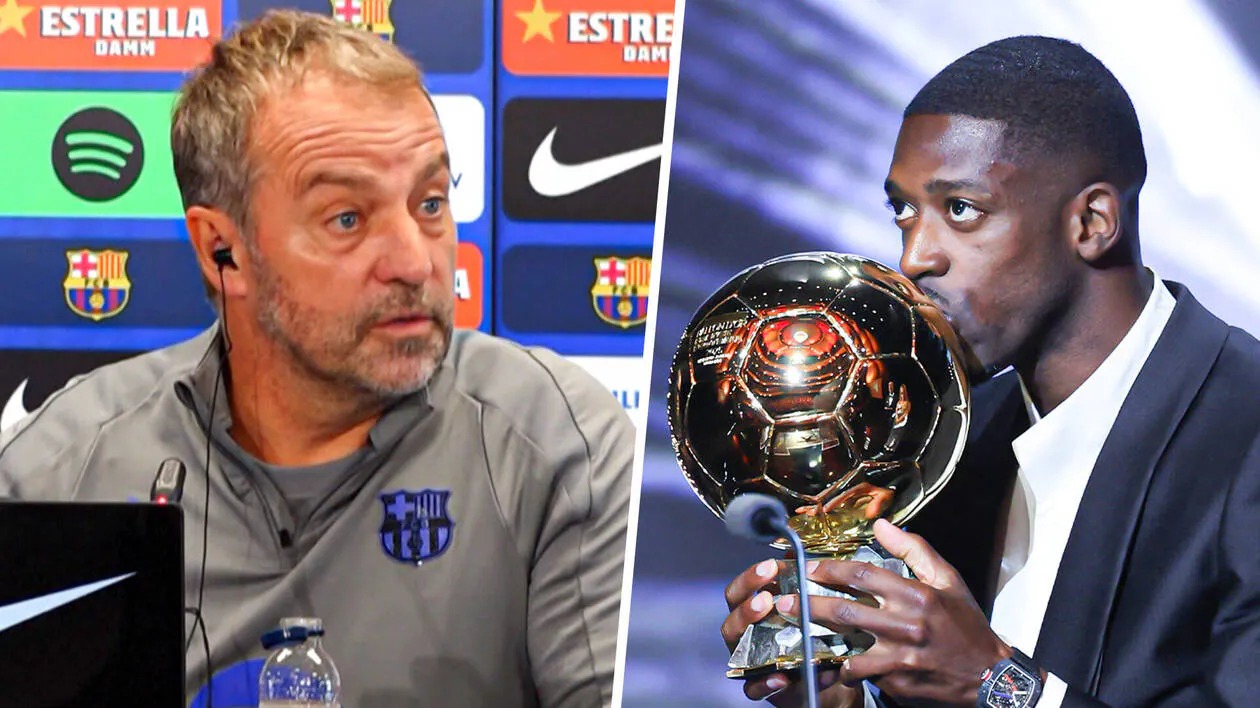 Hansi Flick Ousmane Dembélé Ballon d'Or 2025