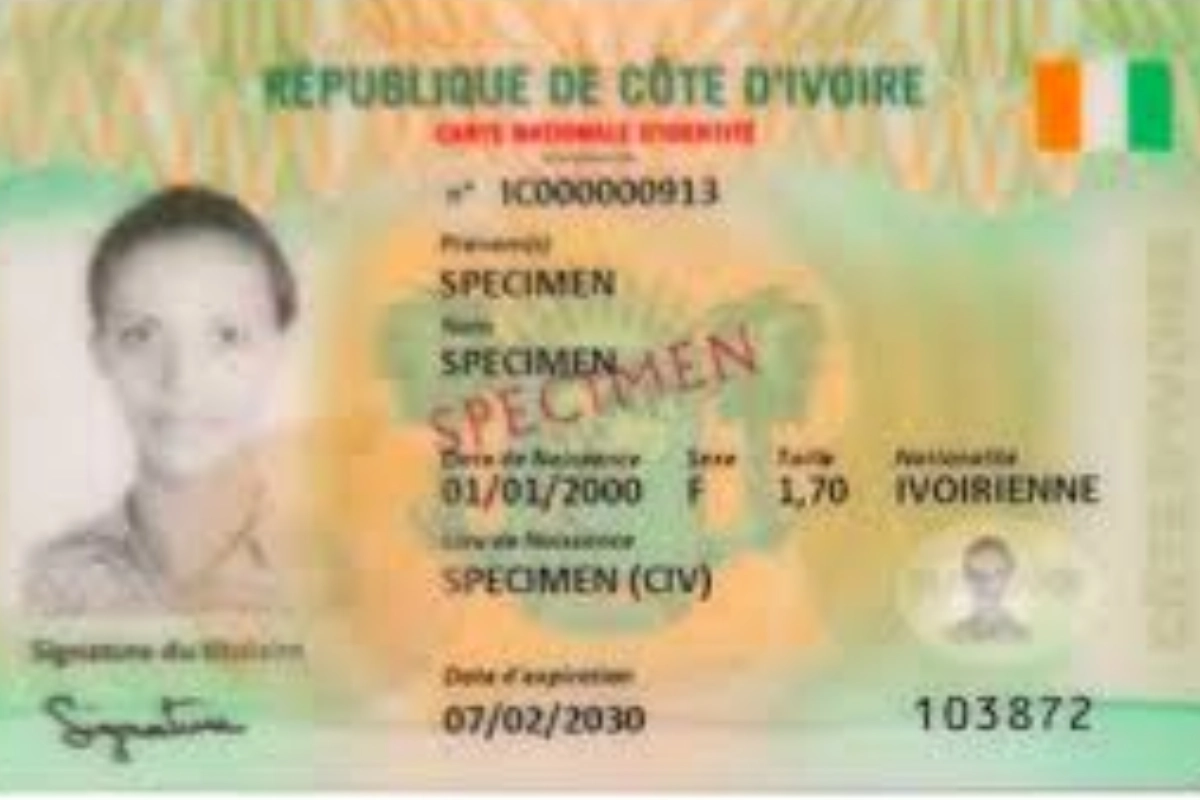 Côte d'Ivoire ONECI carte nationale d'identité