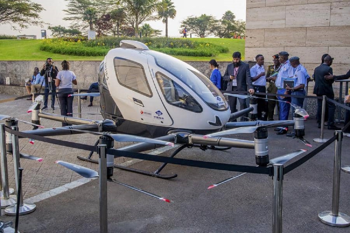 Une première en Afrique Le Rwanda effectue le premier vol d'un taxi aérien électrique autonome