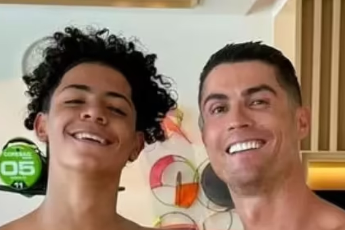 Cristiano Ronaldo et son fils même équipe