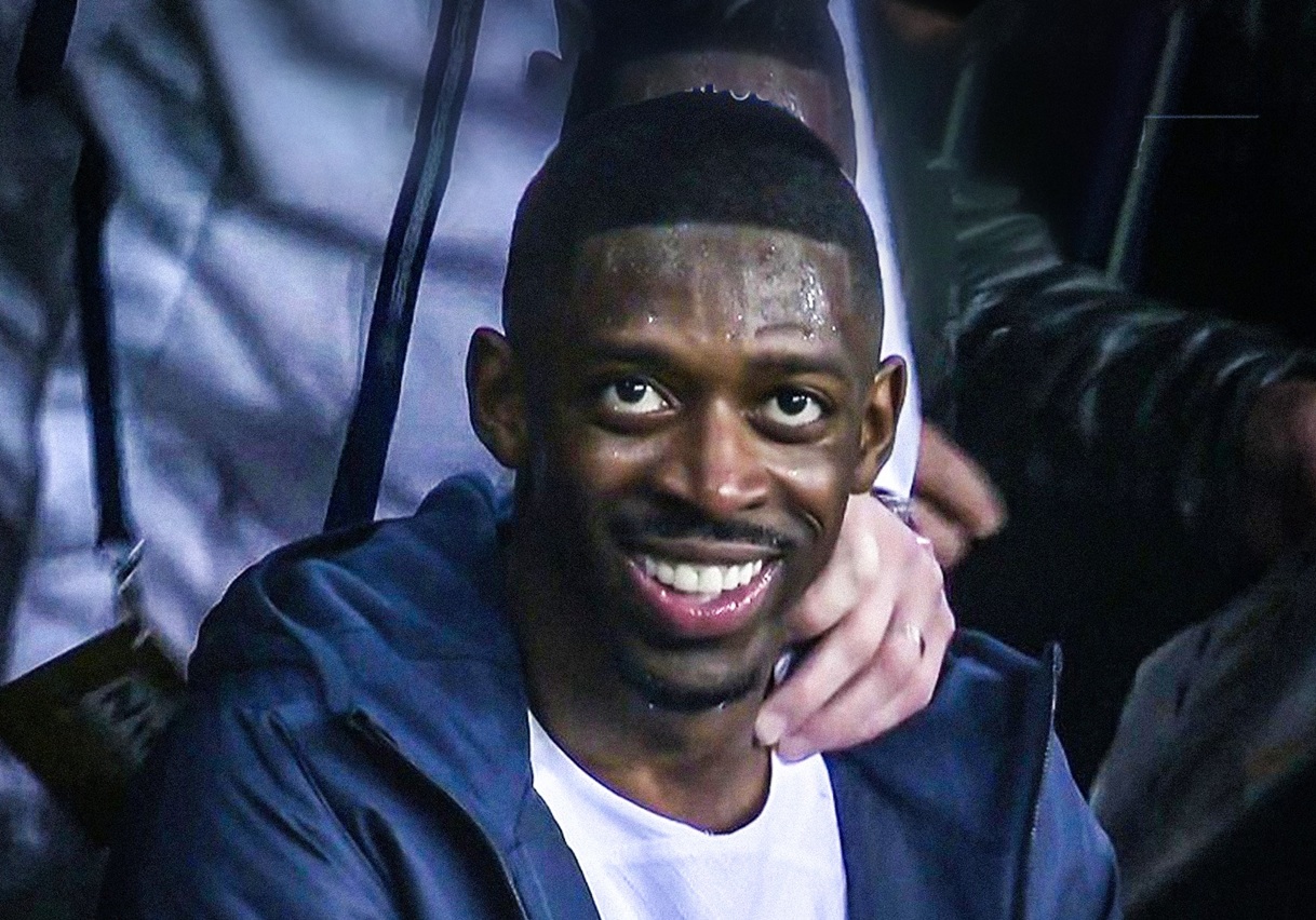 La réaction d'Ousmane Dembélé après la victoire du PSG contre le Barça