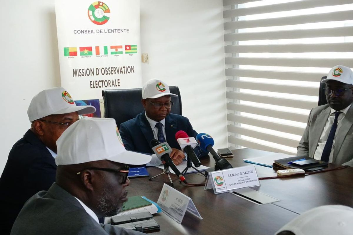 Présidentielle 2025 en Côte d’Ivoire le Conseil de l’Entente salue un scrutin calme et transparent Credit Photo : DR